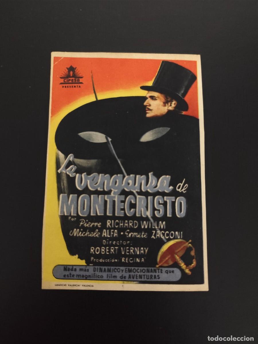  Foglietti di film di film antichi di cinema: La venganza de Montecristo sin publicidad