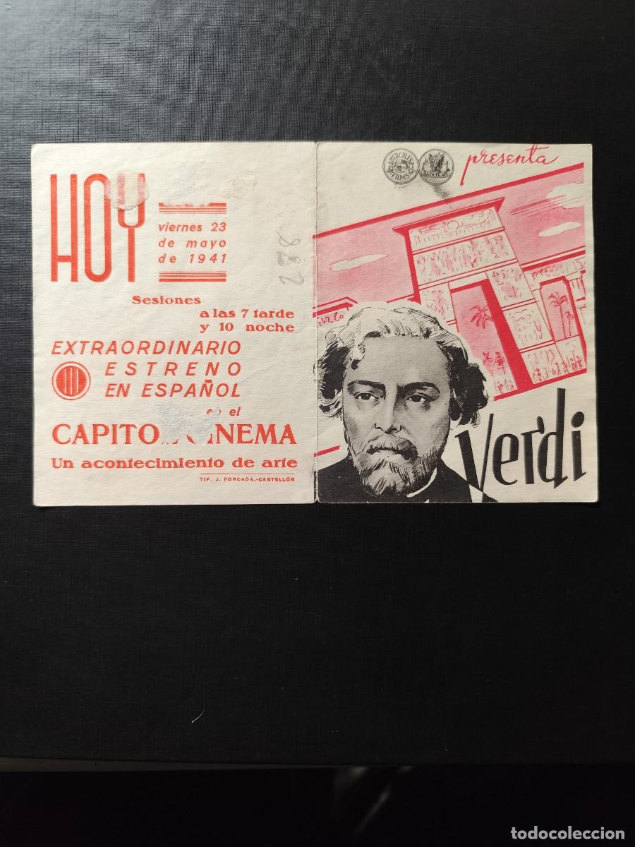 Cine: Verdi Doble con publicidad Capitol Cinema Castellon