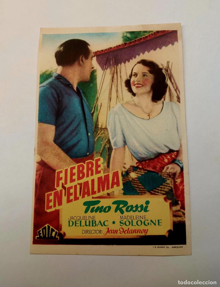Cine: Fiebre en el Alma 1942 Sin publicidad