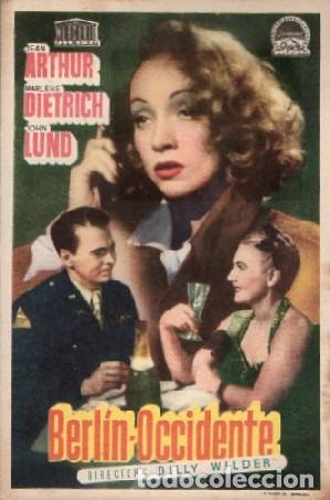 Cine: PROGRAMA DE CINE: BERL&Iacute;N-OCCIDENTE PC-9236 - Foto 1