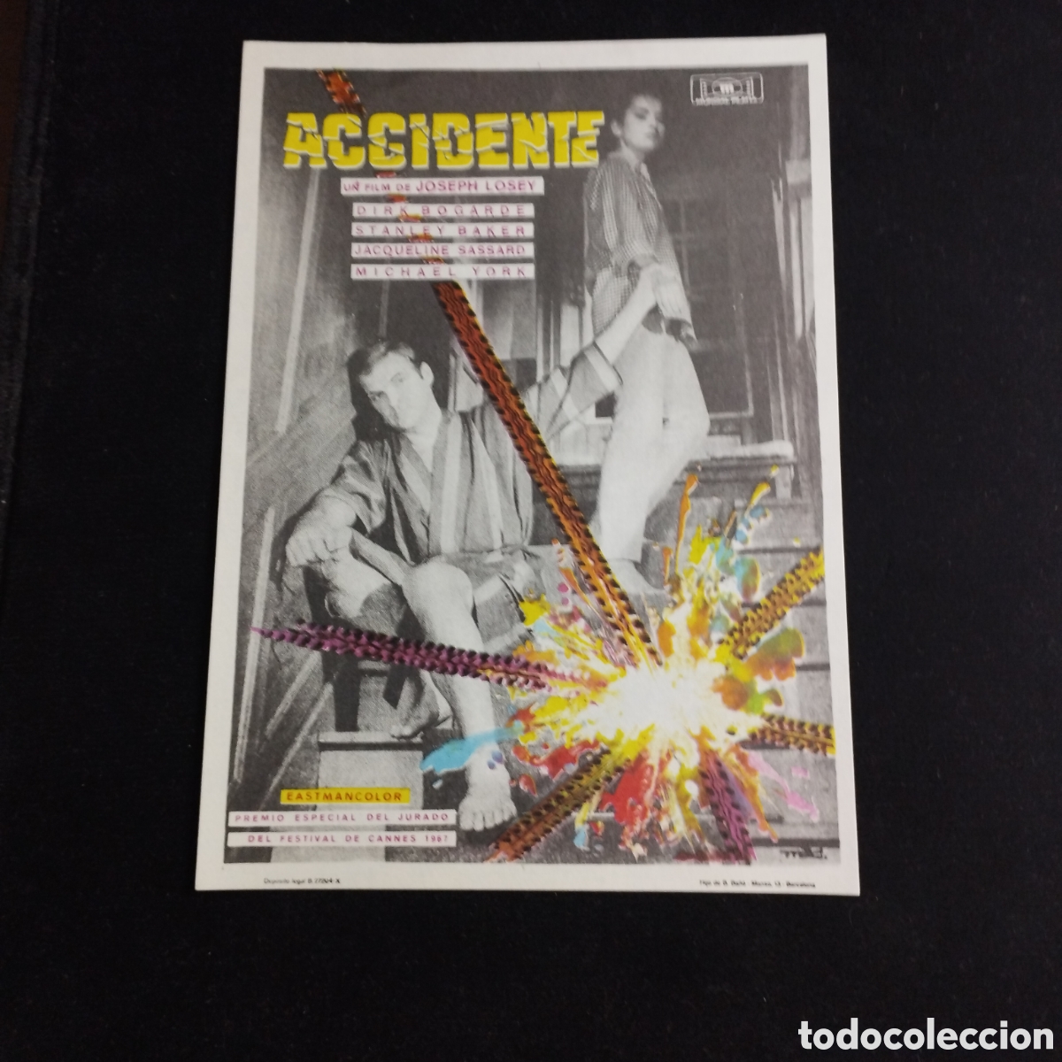 Cine: Programa de cine, sencillo. Dirk bogarde. Stanley Baker. - Foto 1
