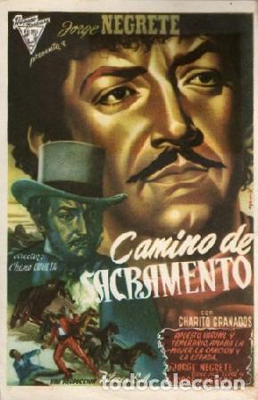 Cine: PROGRAMA DE CINE: CAMINO DE SACRAMENTO PC-9254 - Foto 1