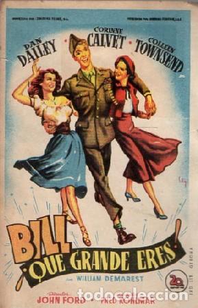 Cine: PROGRAMA DE CINE: BILL &iexcl;QUE GRANDE ERES! PC-9255 - Foto 1