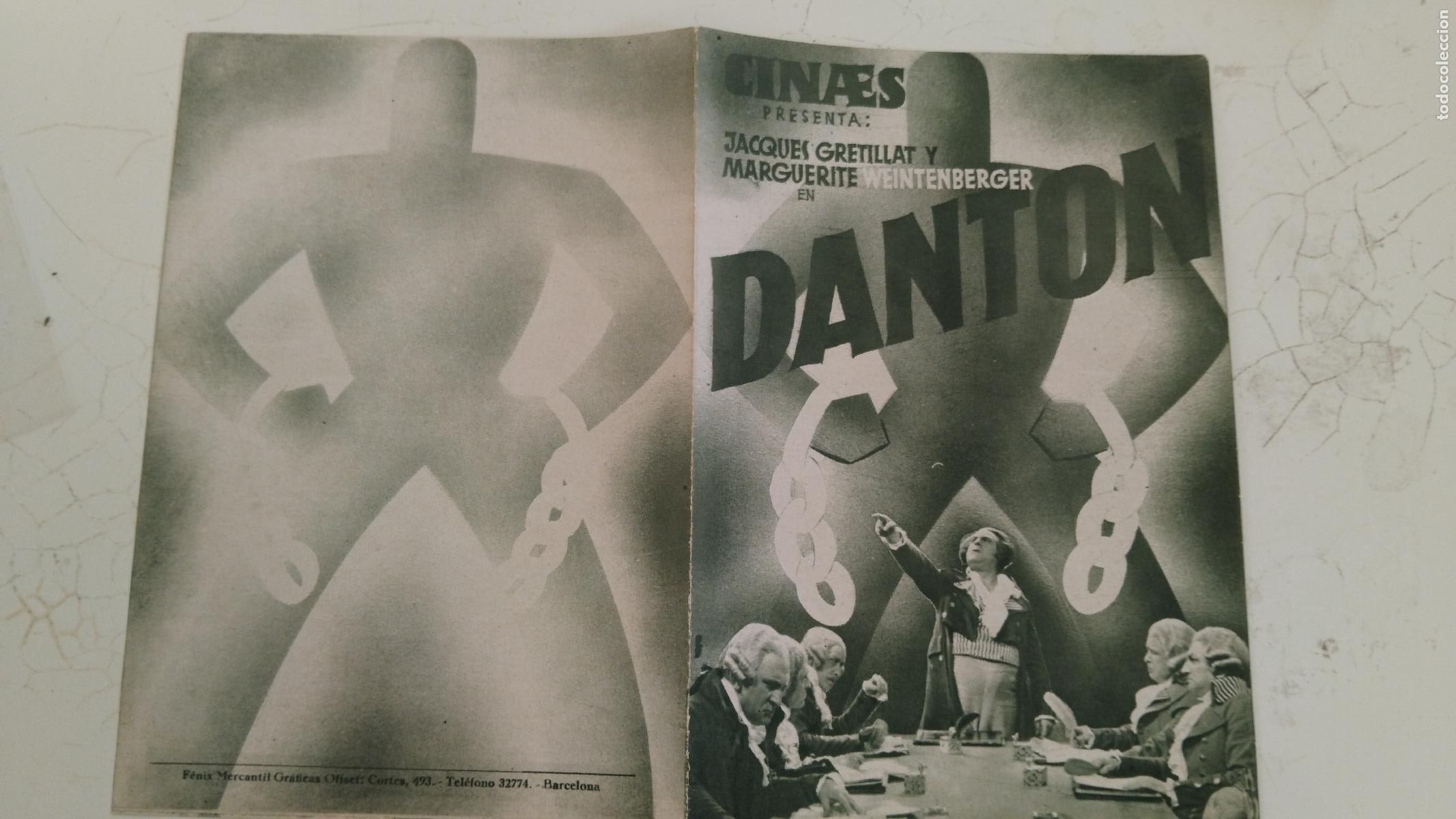 Cine: PROGRAMA DE CINE DOBLE - DANTON. - Foto 1