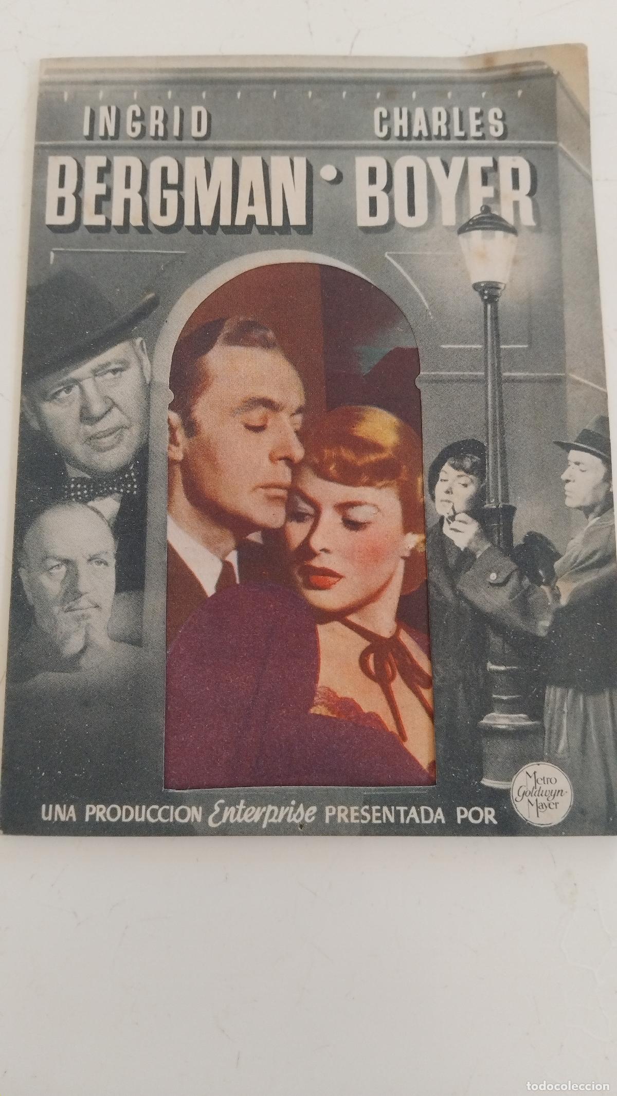 Cine: PROGRAMA DE CINE TROQUELADO DOBLE - ARCO DE TRIUNFO - INGRID BERGMAN - EUTERPE - Foto 1