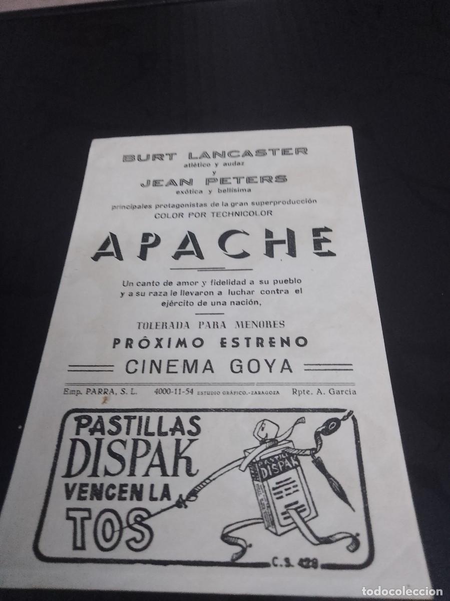 Cine: Folleto apache a&ntilde;os 50, aproximado - Foto 2