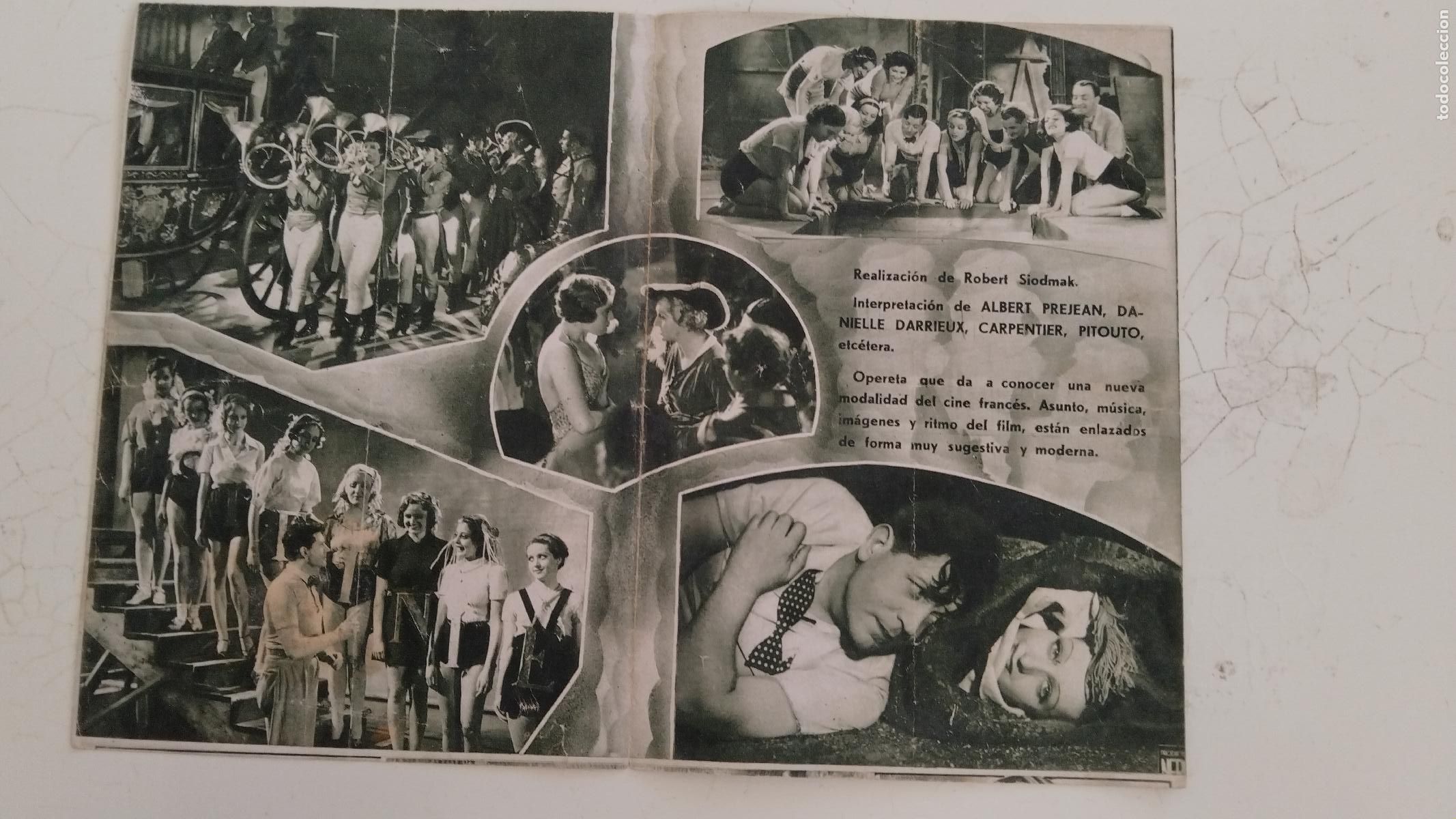 Cine: PROGRAMA DE CINE DOBLE SE ACABO LA CRISIS - ALBERT PREJEAN - DANIELLE DARRIEUX - Foto 2