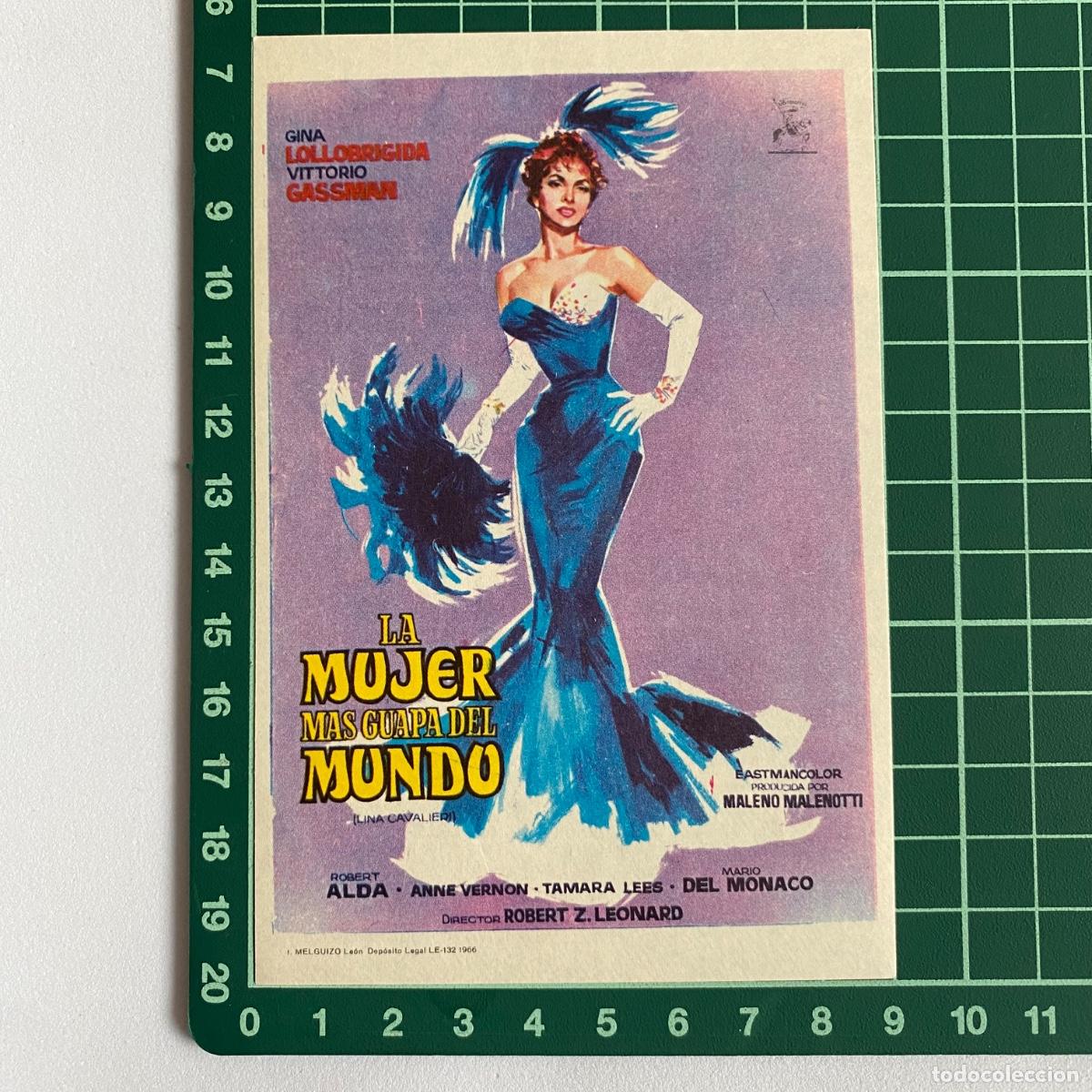  Flyers Publicitaires de films Anciens: folleto de mano programa de cine pelicula La mujer mas guapa del mundo
