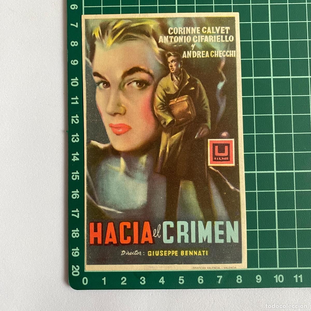  Flyers Publicitaires de films Anciens: folleto de mano programa de cine pelicula Hacia el crimen