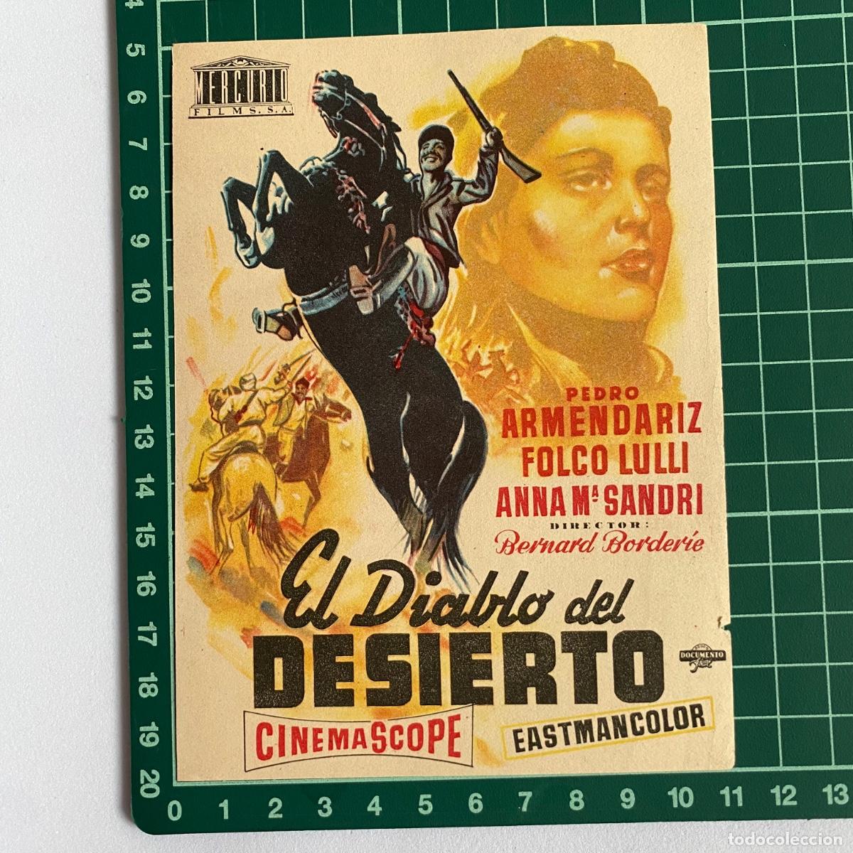  Flyers Publicitaires de films Anciens: folleto de mano programa de cine pelicula El diablo del desierto