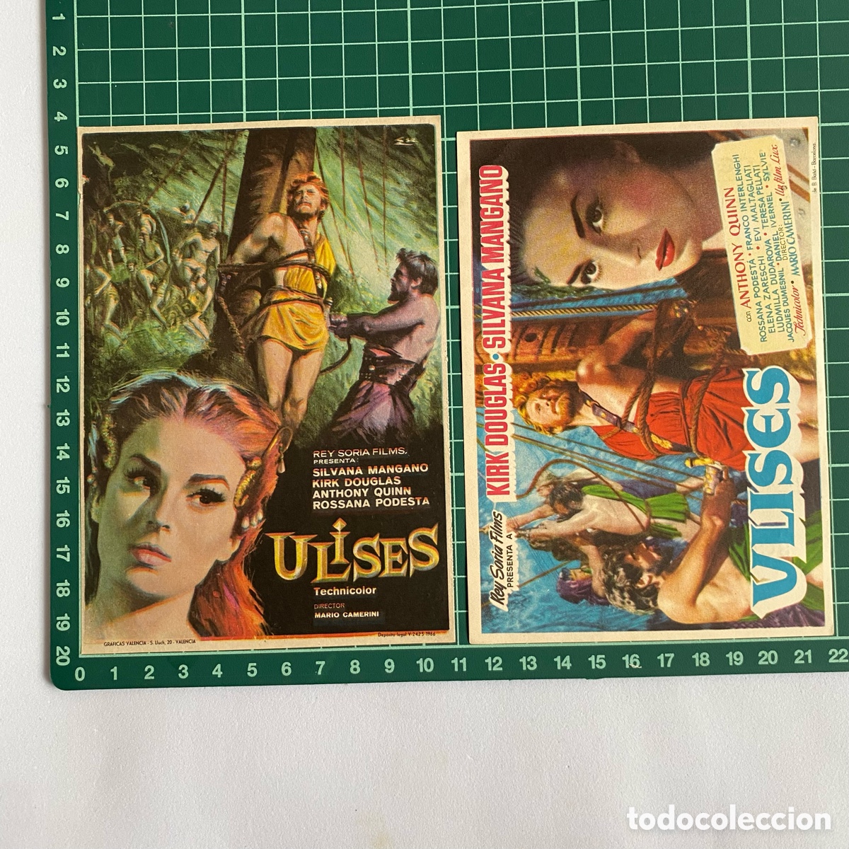  Flyers Publicitaires de films Anciens: folleto de mano programa de cine pelicula Ulises 1959 cine san pablo