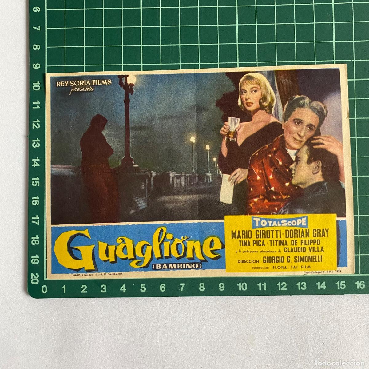  Flyers Publicitaires de films Anciens: folleto de mano programa de cine pelicula Guaglione letra bambino