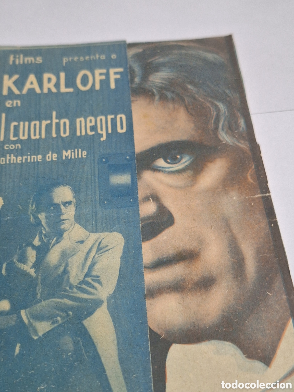 Cine: HORROR EN EL CUARTO NEGRO PROGRAMA DOBLE COLUMBIA BORIS KARLOFF MARIAN MARSH - Foto 4