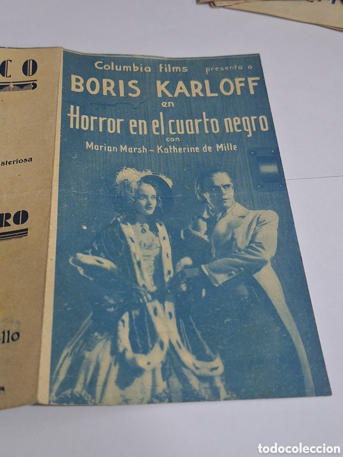 Cine: HORROR EN EL CUARTO NEGRO PROGRAMA DOBLE COLUMBIA BORIS KARLOFF MARIAN MARSH - Foto 11
