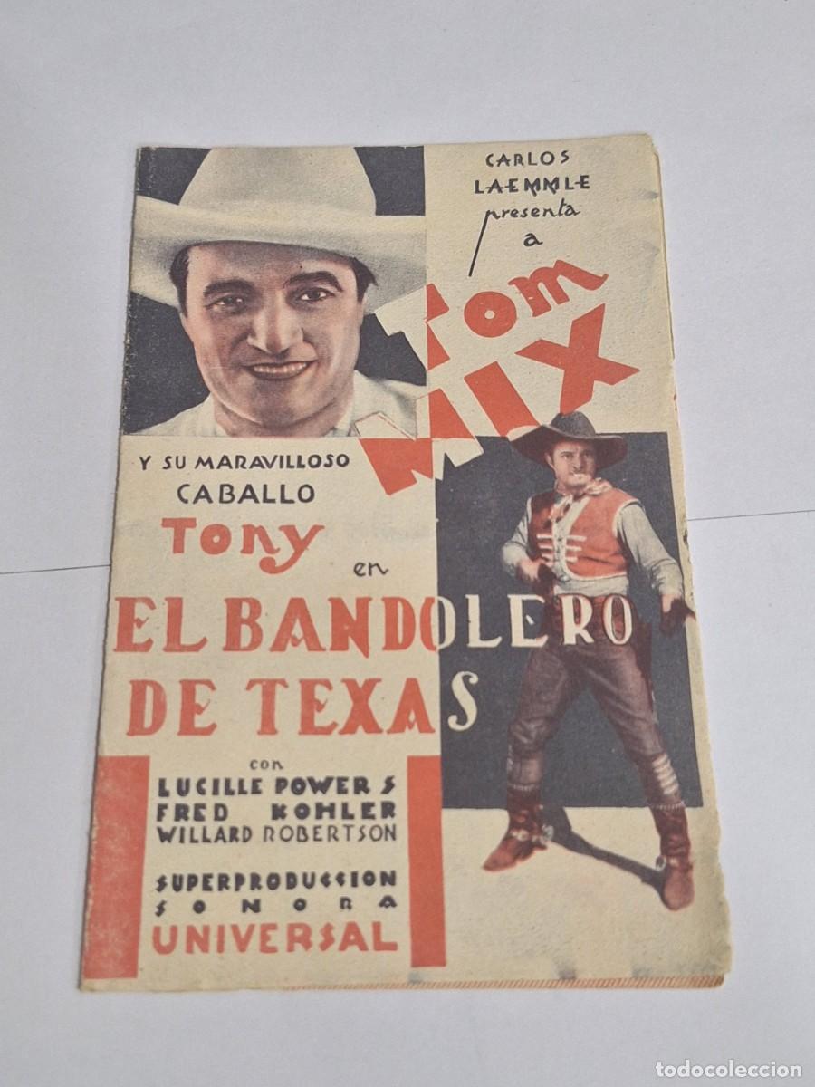 Cine: FOLLETO / PROGRAMA CINE El bandolero de Texas - Foto 1