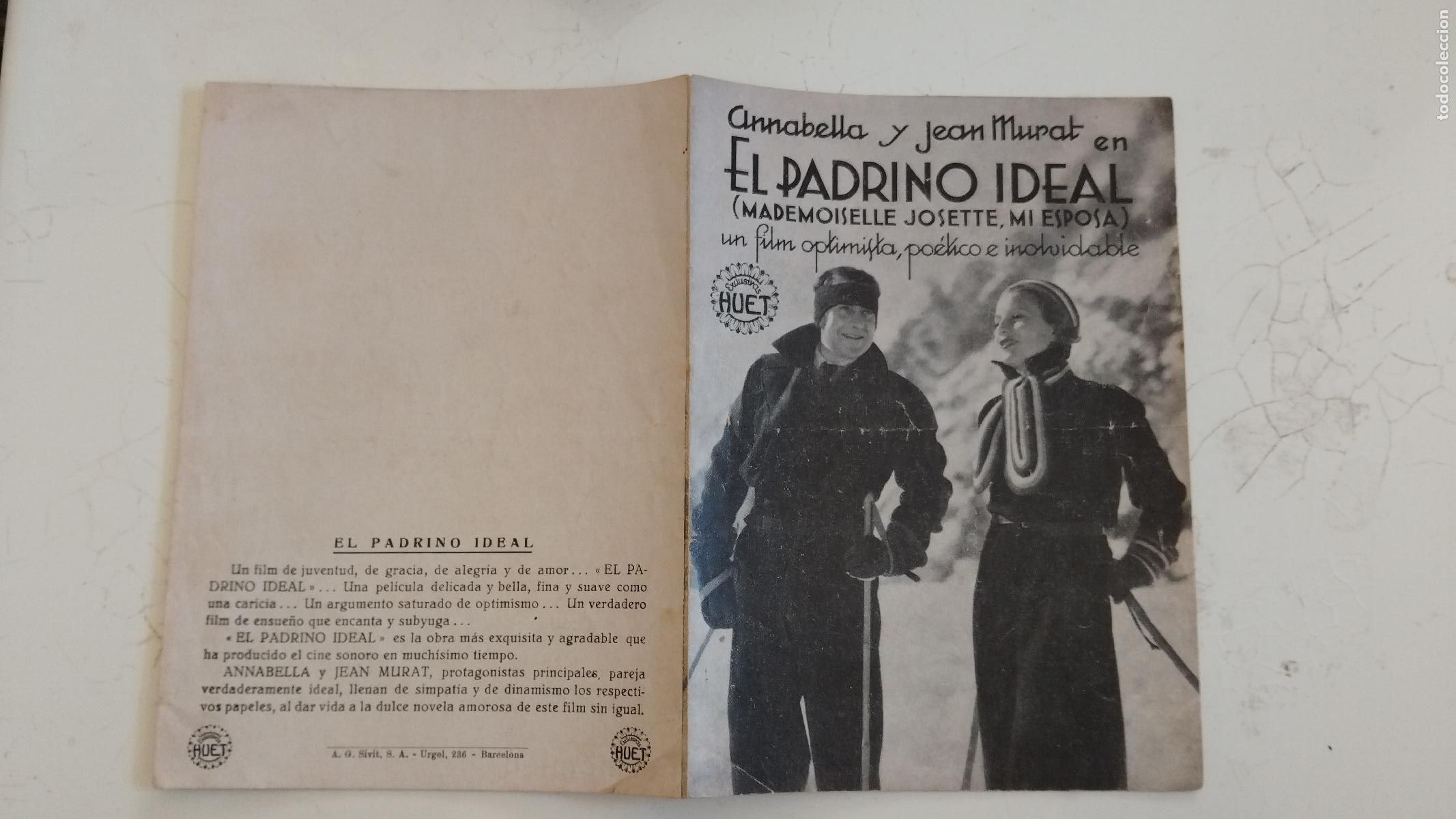 Cine: PROGRAMA DE CINE DOBLE EL PADRINO IDEAL - ANNABELLA. - Foto 1