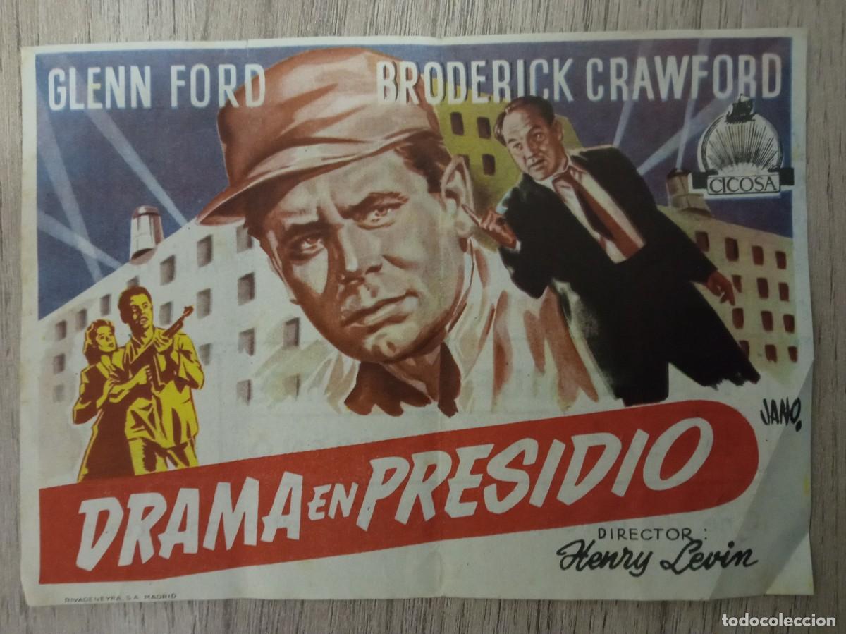  Flyers Publicitaires de films Anciens: DRAMA EN PRESIDIO, GLENN FORD, TEATRO BUENOS AIRES, BILBAO