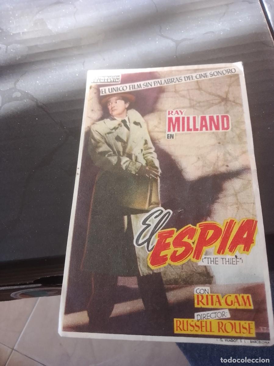 Cine: El esp&iacute;a folleto a&ntilde;os 50 aproximado