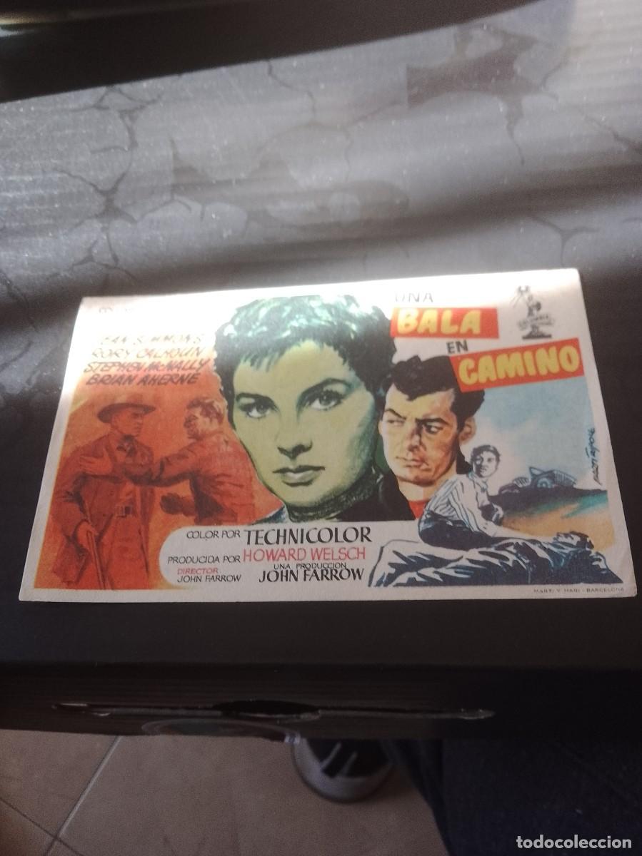 Cine: Una bala en el camino folleto a&ntilde;os 50 aproximado