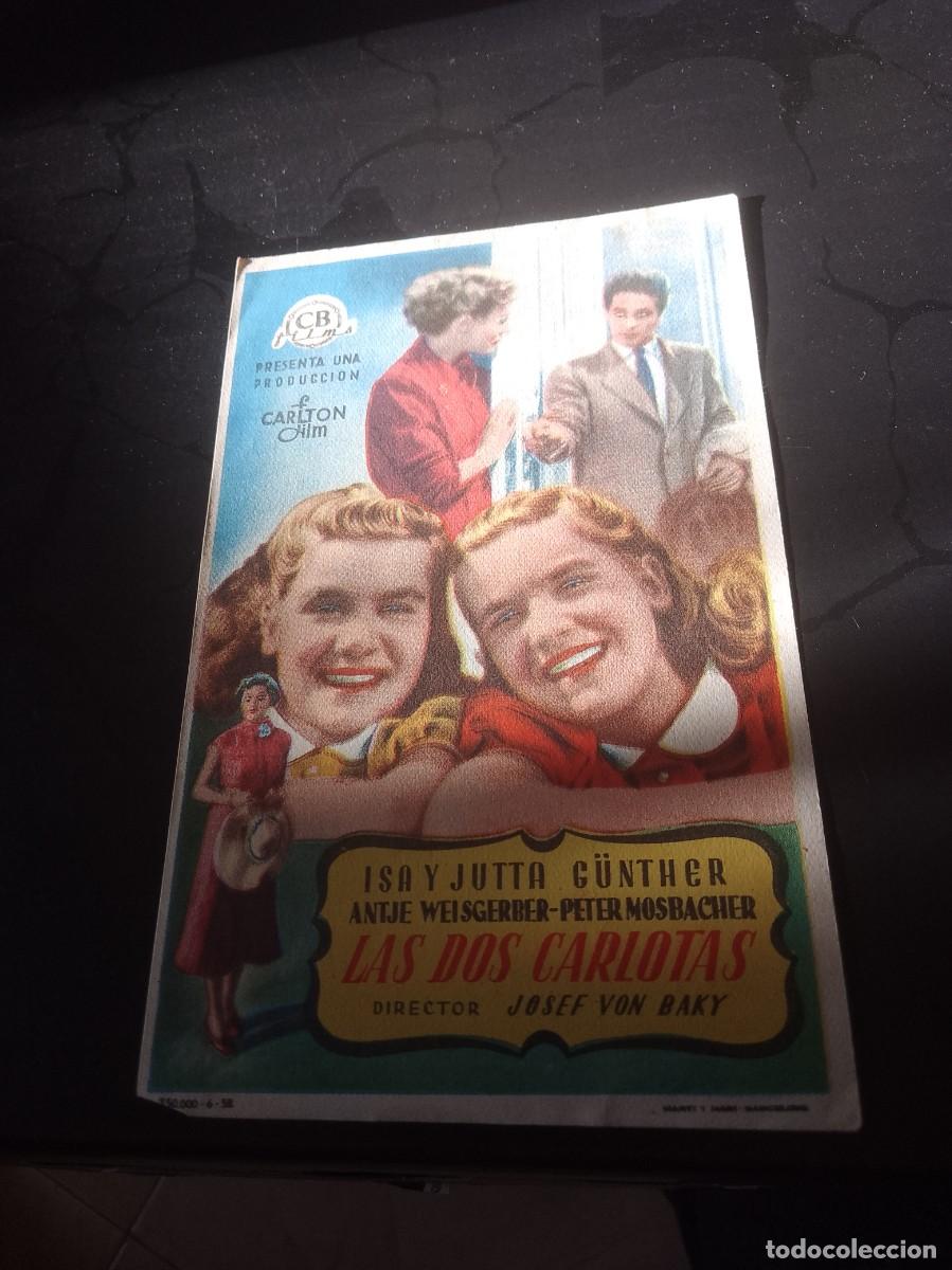 Cine: Las dos carlotas folleto a&ntilde;os 50 aproximado