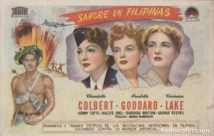 Cine: PROGRAMA DE CINE: SANGRE EN FILIPINAS PC-8750 - Foto 1