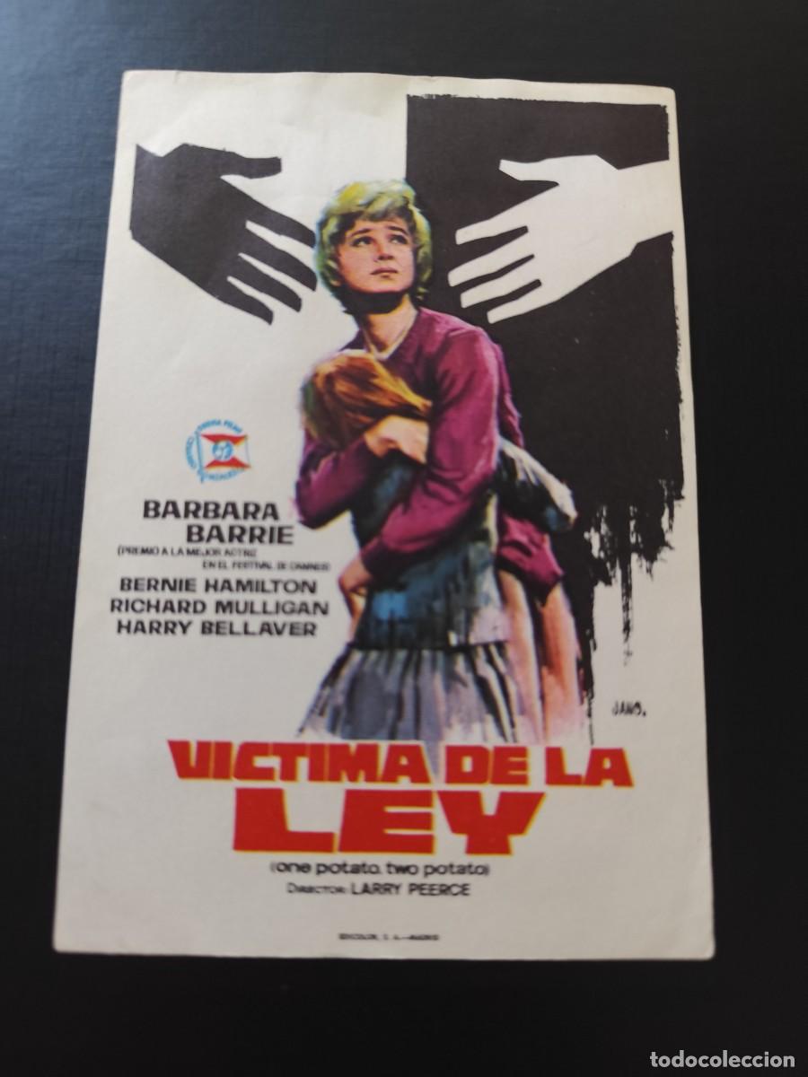  Foglietti di film di film antichi di cinema: V&iacute;ctima de la ley sin publicidad