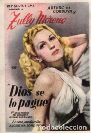 Cine: PROGRAMA DE CINE: DIOS SE LO PAGUE PC-9264 - Foto 1