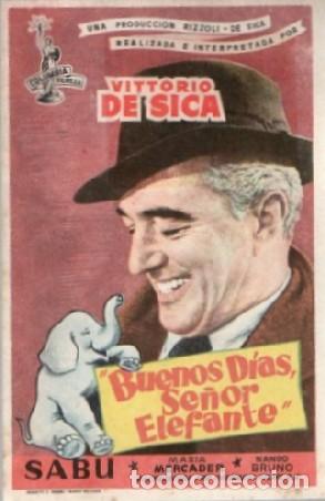 Cine: PROGRAMA DE CINE: BUENOS D&Iacute;AS SE&Ntilde;OR ELEFANTE PC-9269 - Foto 1