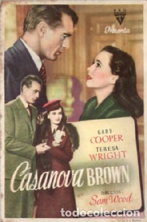 Cine: PROGRAMA DE CINE: CASANOVA BROWN PC-9290 - Foto 1
