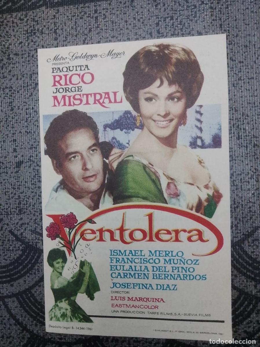 Cine: Ventolera, folleto a&ntilde;os 50 aproximado