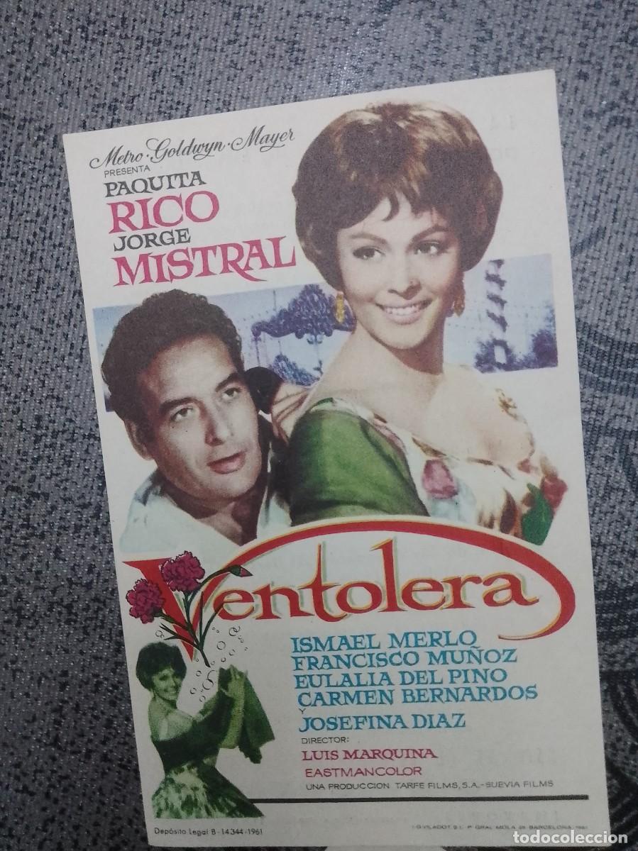 Cine: Ventolera, folleto a&ntilde;os 50 aproximado