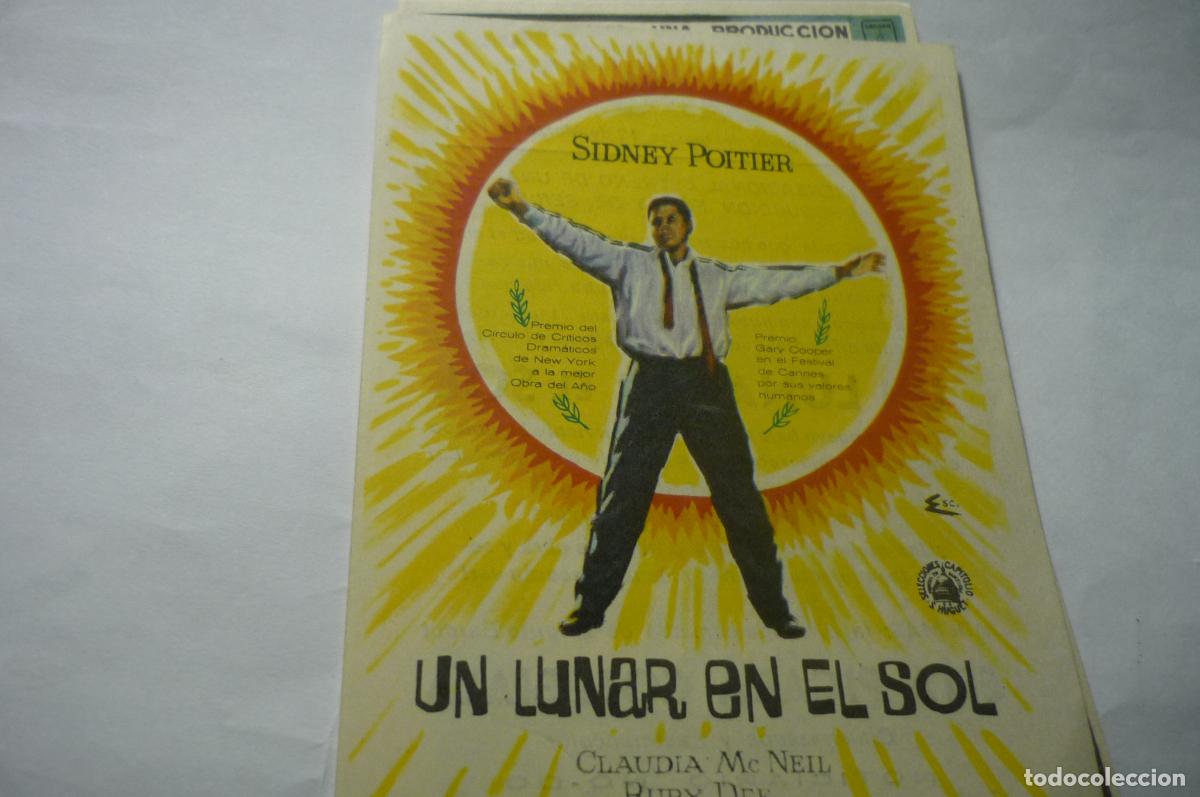 Cine: programa un lunar en el sol-sidney poitier publicidad - Foto 1