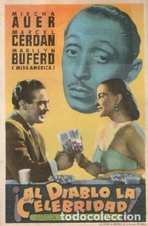 Cine: PROGRAMA DE CINE: &iexcl;AL DIABLO LA CELEBRIDAD! PC-9293 - Foto 1
