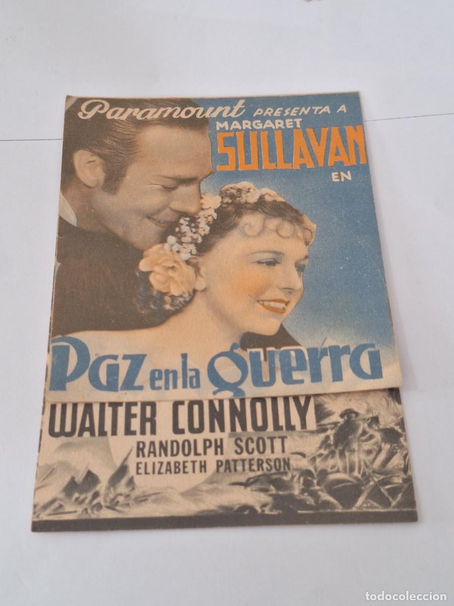 Cine: PAZ EN LA GUERRA PROGRAMA DOBLE PARAMOUNT MARGARET SULLAVAN RANDOLPH SCOTT KING VIDOR - Foto 1