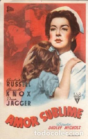 Cine: PROGRAMA DE CINE: AMOR SUBLIME PC-9310 - Foto 1
