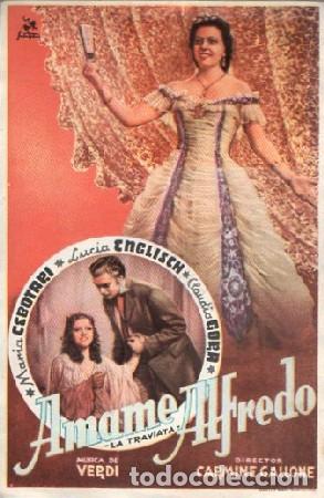 Cine: PROGRAMA DE CINE: AMAME ALFREDO PC-9312 - Foto 1