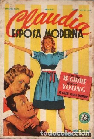 Cine: PROGRAMA DE CINE: CLAUDIA ESPOSA MODERNA PC-9316 - Foto 1