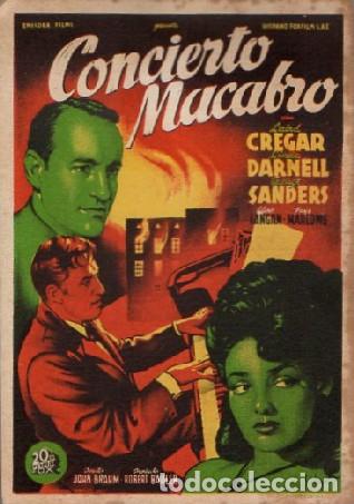 Cine: PROGRAMA DE CINE: CONCIERTO MACABRO PC-9326 - Foto 1