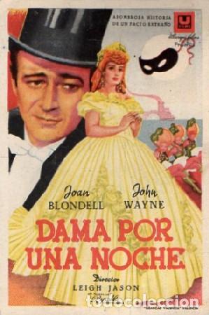 Cine: PROGRAMA DE CINE: DAMA POR UNA NOCHE PC-9327 - Foto 1