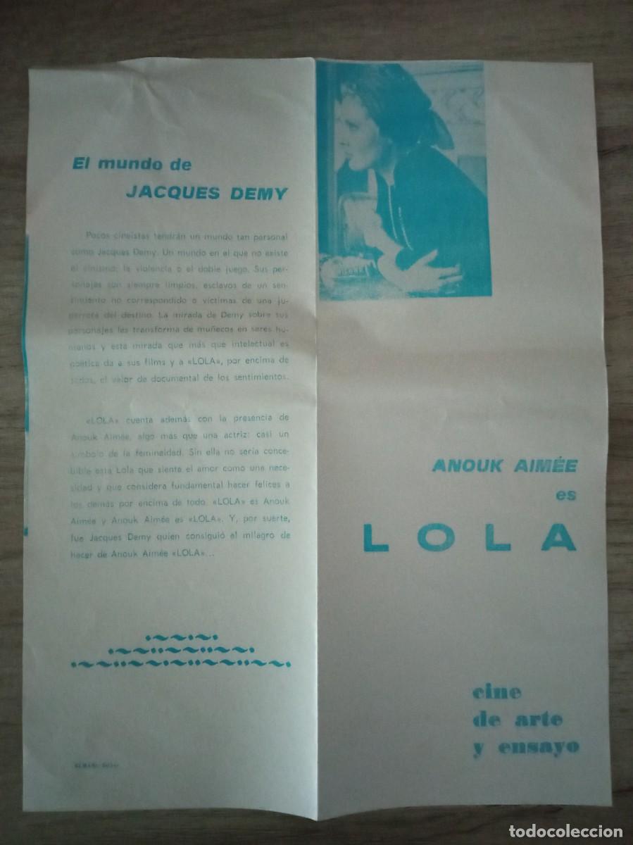 Cine: LOLA, ANOUK AIM&Eacute;E, JACQUES DEMI - Foto 3