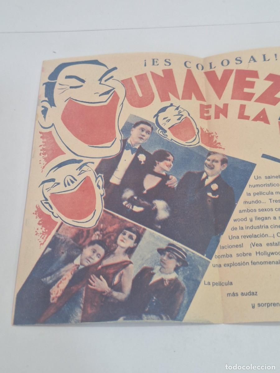 Cine: PROGRAMA DE CINE, UNA VEZ EN LA VIDA, FOLLETO DE MANO - Foto 2