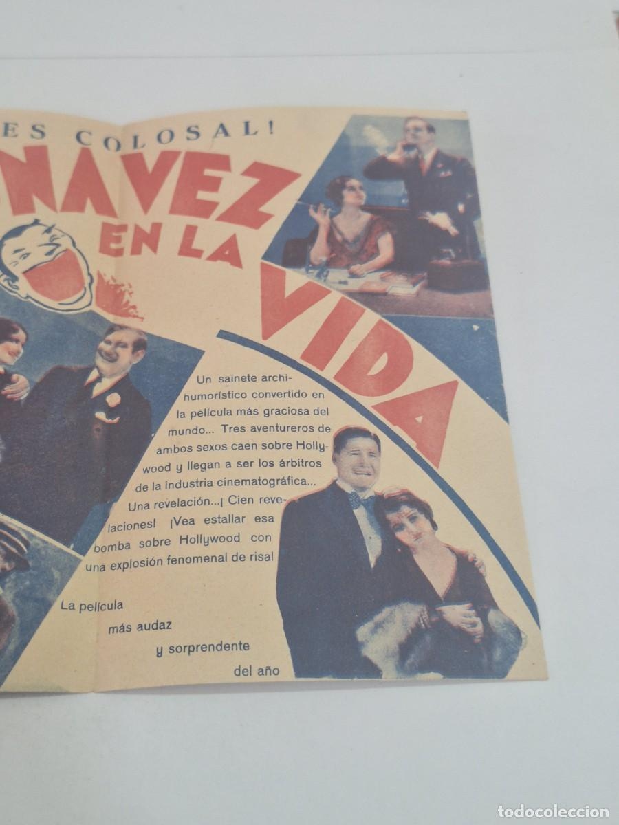 Cine: PROGRAMA DE CINE, UNA VEZ EN LA VIDA, FOLLETO DE MANO - Foto 3