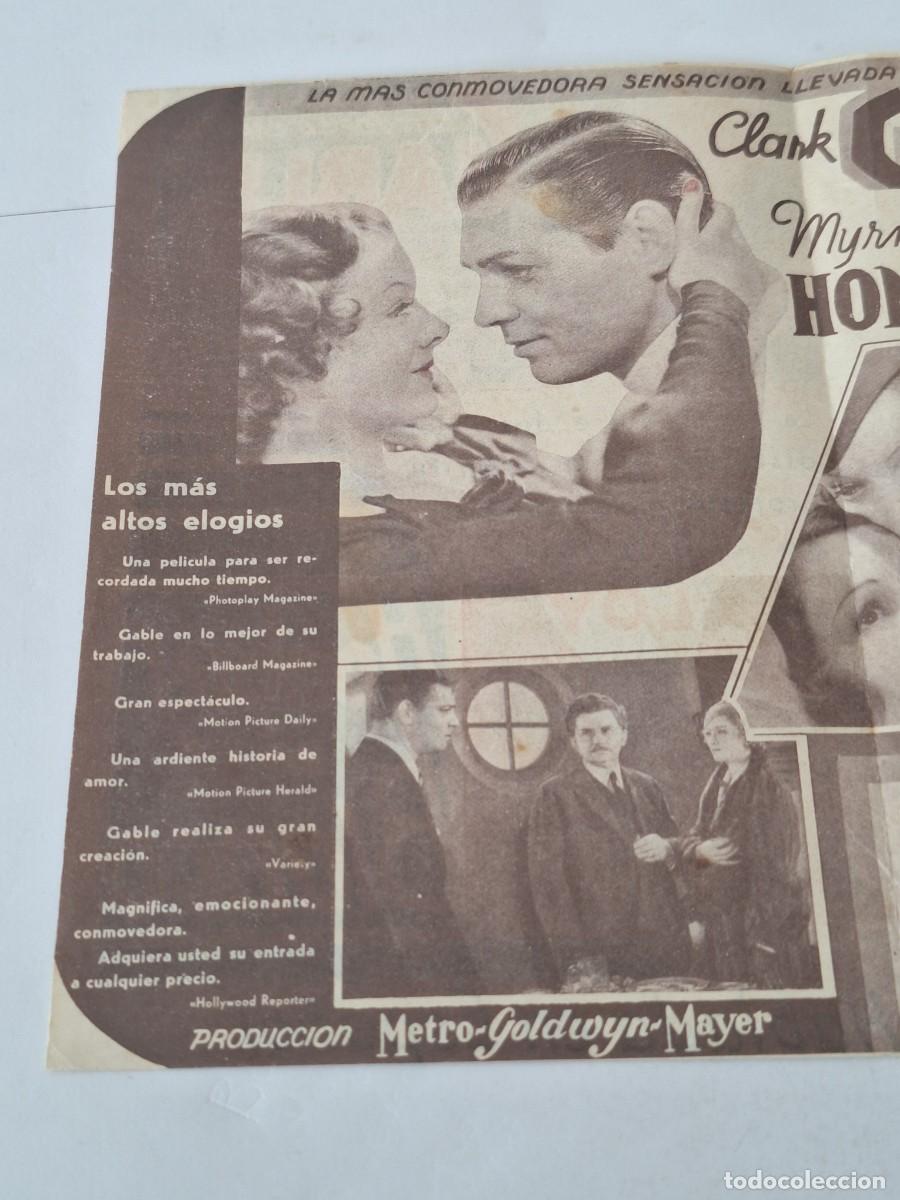 Cine: PROGRAMA DE CINE - HOMBRES EN BLANCO - FOLLETO DE MANO 100% ORIGINAL - Foto 2