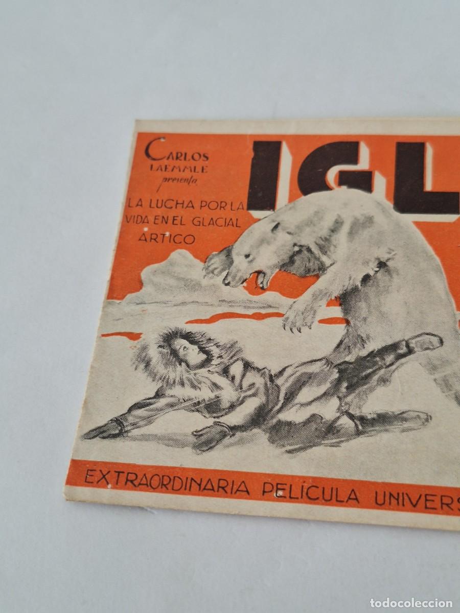 Cine: ANTIGUO FOLLETO PROGRAMA CINE DE MANO - IGLOO - ORIGINAL - Foto 4