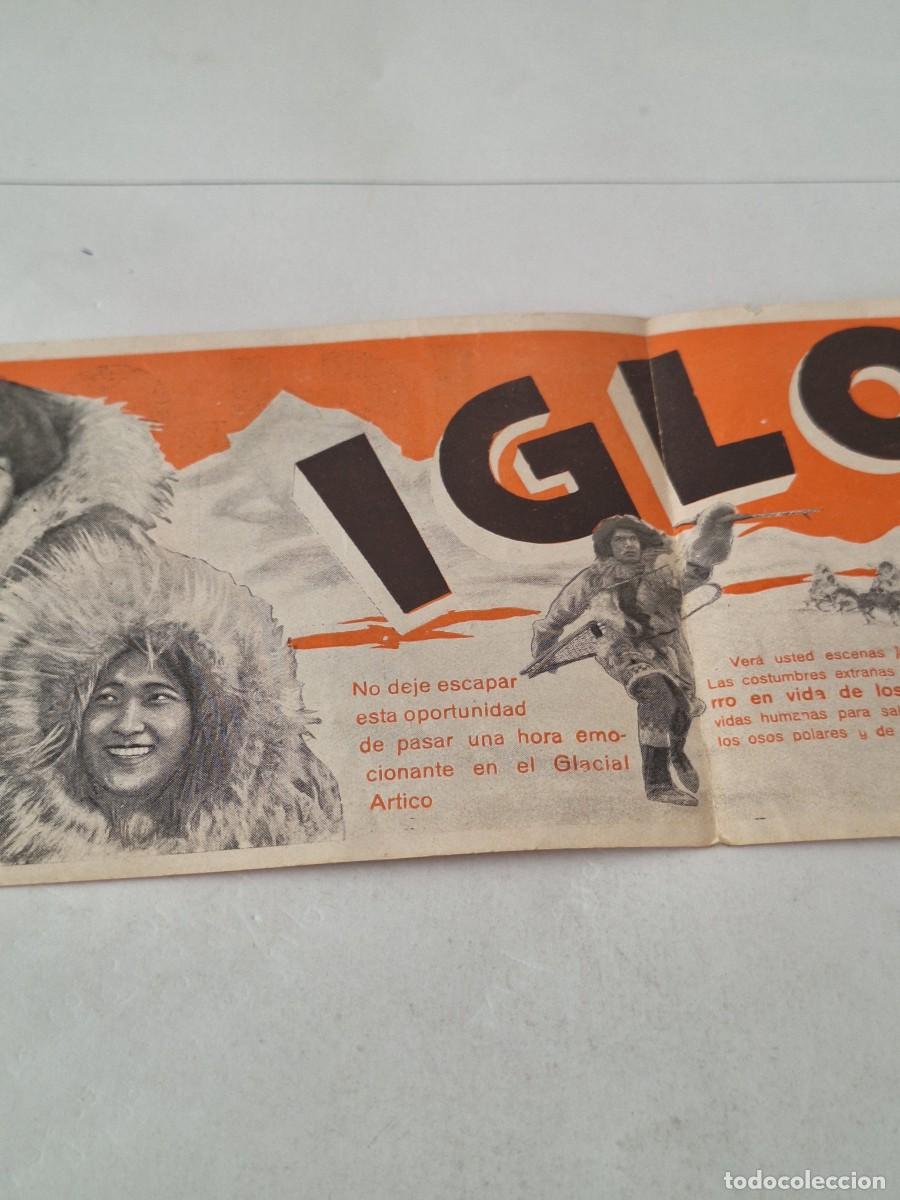 Cine: ANTIGUO FOLLETO PROGRAMA CINE DE MANO - IGLOO - ORIGINAL - Foto 6