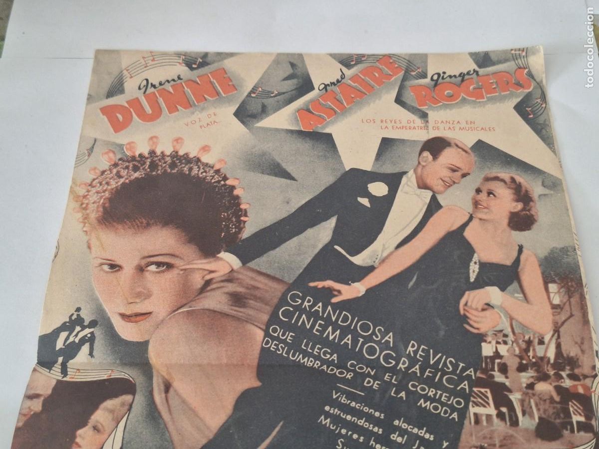 Cine: PROGRAMA DE CINE DOBLE GRANDE - ROBERTA- FOLLETO DE MANO ORIGINAL - Foto 2