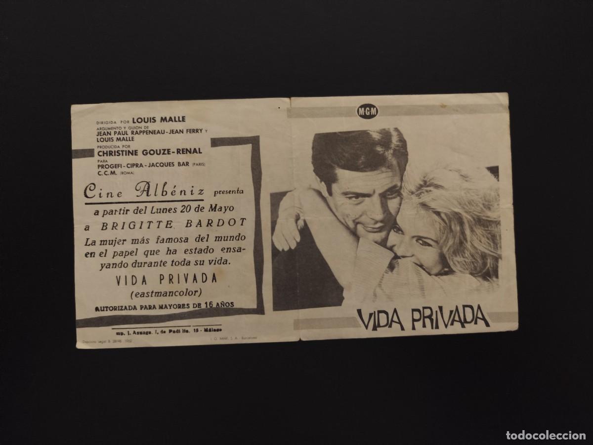Cine: Vida privada Doble con publicidad Cine Alb&eacute;niz M&aacute;laga