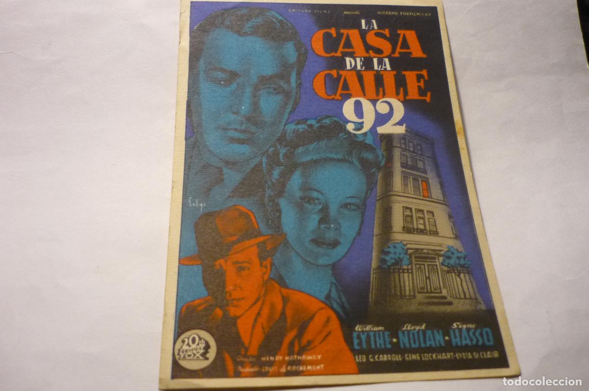 Cine: programa la casa de la calle 92-publicidad bartrina reus