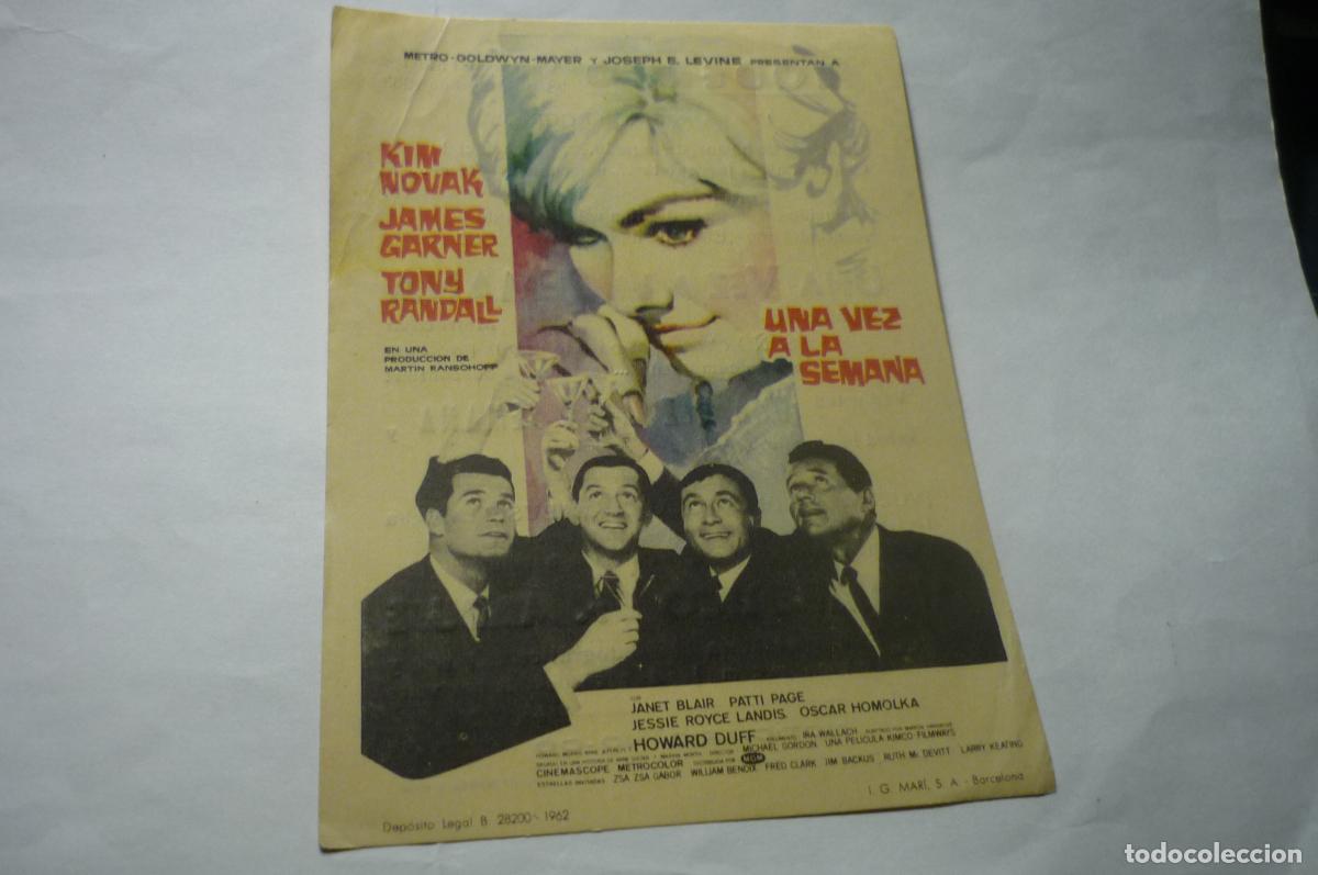 Cine: programa una vez a la semana.-kim novak publicidad - Foto 1
