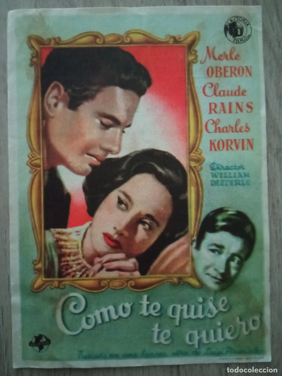 Cine: COMO TE QUISE TE QUIERO, MERLE OBERON, PRINCIPEL CINEMA, MONDO&Ntilde;EDO, LUGO